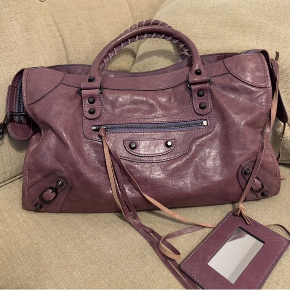 Purple RARE authentic Balenciaga city bag - Picture 2 of 4